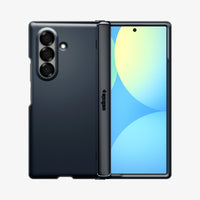 ACS09552 - Galaxy Z Fold 7 - Slim Armor Pro (MagFit) in metal slate showing the back, hinge and front